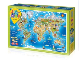 [5012269010503] Puzzle 250 Pc Jigmap World Gibsons (Jigsaw)