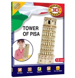 [5015766002279] Tower Of Pisa Build It 3D Puzzle (Jigsaw)