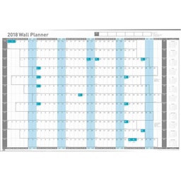 [5028252501453] Wall Planner 2018 Unmounted