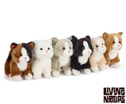 [5037832002624] Plush Kitten Soft Toy 15cm Living Nature